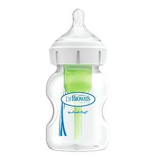 BIBERÓN OPTIONS+ BOCA ANCHA DR BROWNS VIDRIO 5 OZ