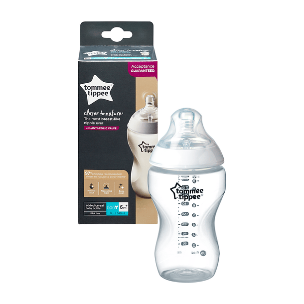 BIBERÓN CLOSER TO NATURE-TOMMEE TIPPEE PLASTICO 11 OZ 1