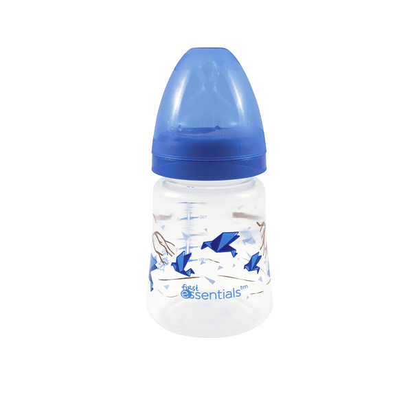 BIBERÓN ORTODÓNTICO DE BOCA ANCHA 180ml AZUL (6 OZ) 