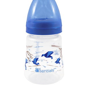 BIBERÓN ORTODÓNTICO DE BOCA ANCHA 180ml AZUL (6 OZ) 