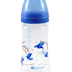 BIBERÓN ORTODÓNTICO DE BOCA ANCHA 300ml AZUL (10 0Z) 