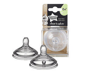 TETINA CLOSER TO NATURE (PACK DE 2) -TOMMEE TIPPEE LENTO 0 M+