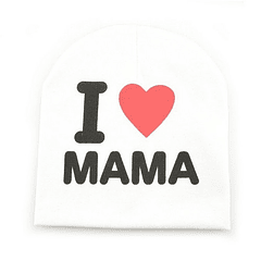 GORRO I LOVE MAMA BLANCO