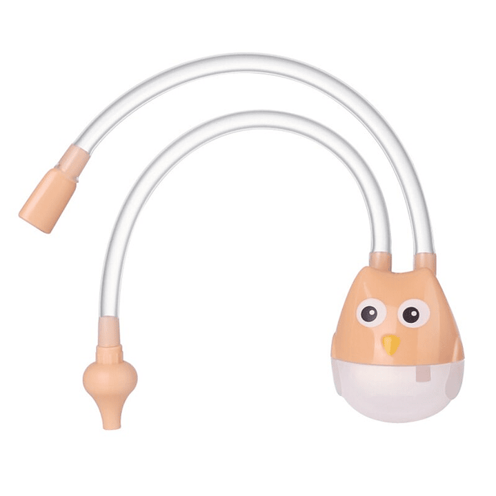 ASPIRADOR NASAL DE SUCCION BUHO + CEPILLO LIMPIADOR MELON 3