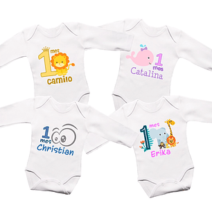 BODY PERSONALIZABLE CUMPLE MESES Y AÑO