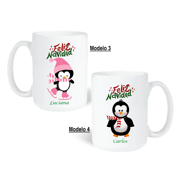 TAZAS NAVIDEÑAS PERSONALIZADA CON LOGO, NOMBRE, ETC. 3