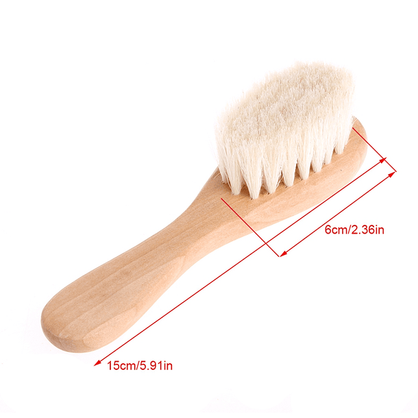 CEPILLO DE MADERA PARA EL CABELLO SUAVE PARA BEBE 2