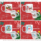 TAZAS NAVIDEÑAS PERSONALIZADA CON LOGO, NOMBRE, ETC. 6