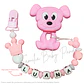 MORDEDOR + PORTACHUPÓN PERSONALIZADO DOG NIÑA - Miniatura 2