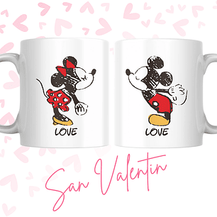 TAZAS SAN VALENTIN PAREJA PERSONALIZADAS FRASE Y/O NOMBRE