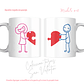 TAZAS SAN VALENTIN PAREJA PERSONALIZADAS FRASE Y/O NOMBRE - Miniatura 14