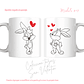 TAZAS SAN VALENTIN PAREJA PERSONALIZADAS FRASE Y/O NOMBRE - Miniatura 17