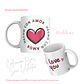 TAZAS SAN VALENTIN PAREJA PERSONALIZADAS FRASE Y/O NOMBRE - Miniatura 3