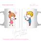 TAZAS SAN VALENTIN PAREJA PERSONALIZADAS FRASE Y/O NOMBRE - Miniatura 21