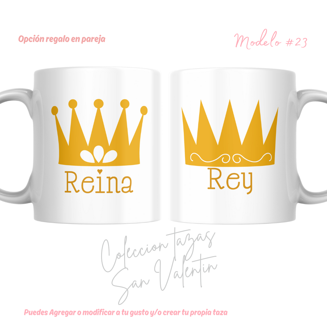 TAZAS SAN VALENTIN PAREJA PERSONALIZADAS FRASE Y/O NOMBRE 29