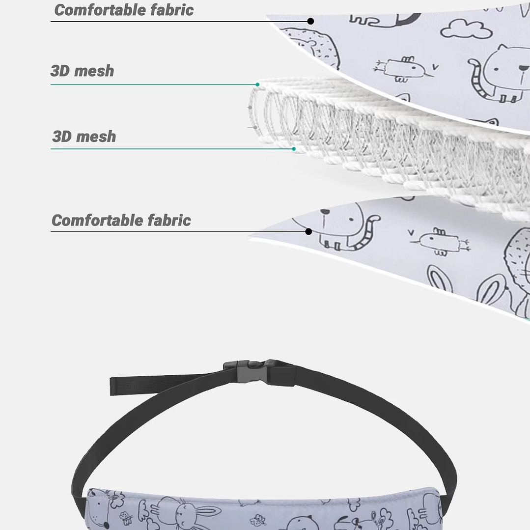 SOPORTE PARA CABEZA DE BEBE GRIS 3