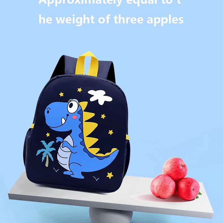 MOCHILA PARA NIÑOS PEQUEÑOS DINOSAURIO NAVY 10