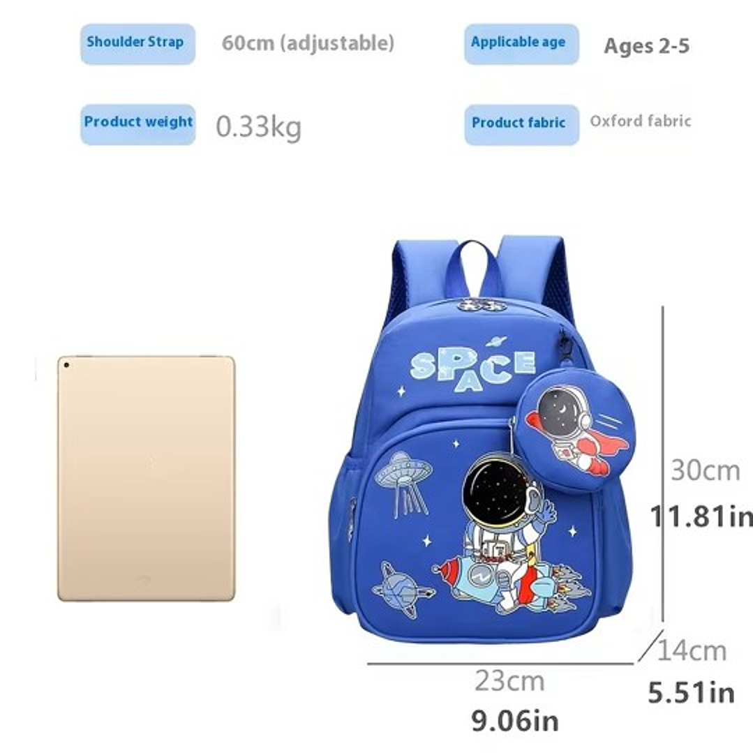 MOCHILA PARA NIÑOS PEQUEÑOS ASTRONAUTA SPACE 2