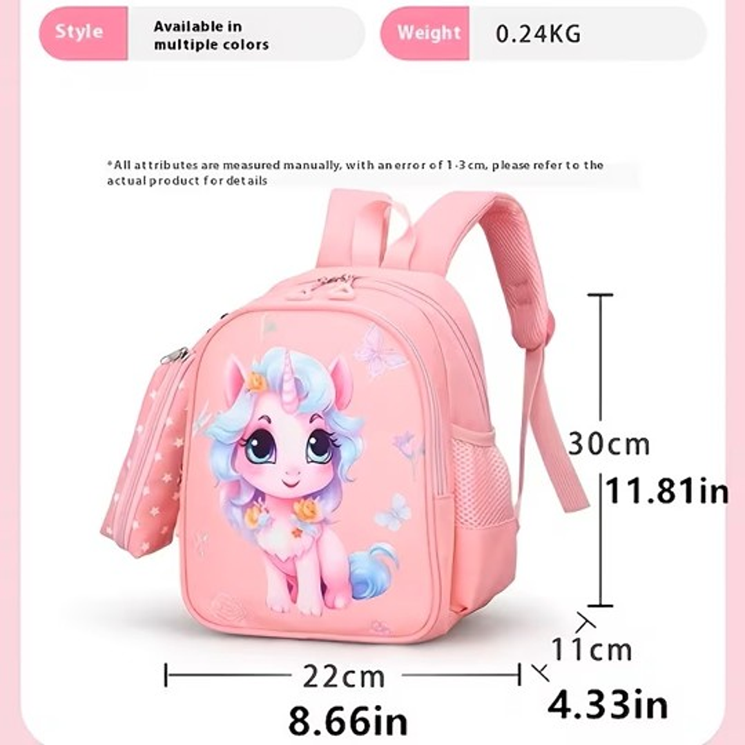 MOCHILA PARA NIÑOS PEQUEÑOS UNICORNIO PURPLE 2