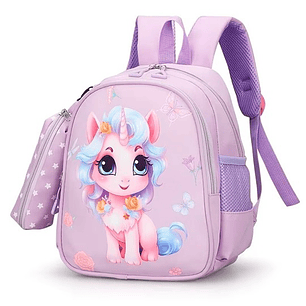 MOCHILA PARA NIÑOS PEQUEÑOS UNICORNIO PURPLE