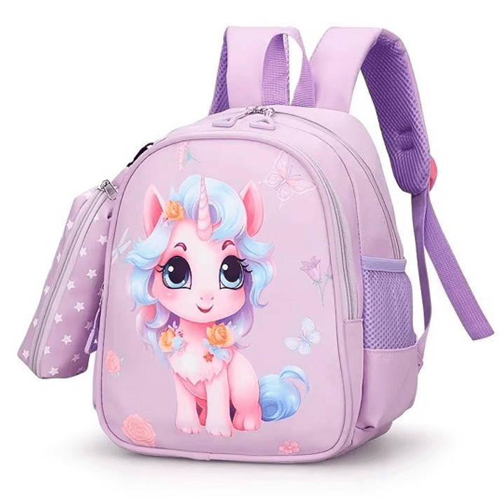 MOCHILA PARA NIÑOS PEQUEÑOS UNICORNIO PURPLE 3
