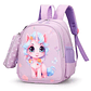 MOCHILA PARA NIÑOS PEQUEÑOS UNICORNIO PURPLE - Miniatura 3