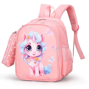 MOCHILA PARA NIÑOS PEQUEÑOS UNICORNIO ROSA