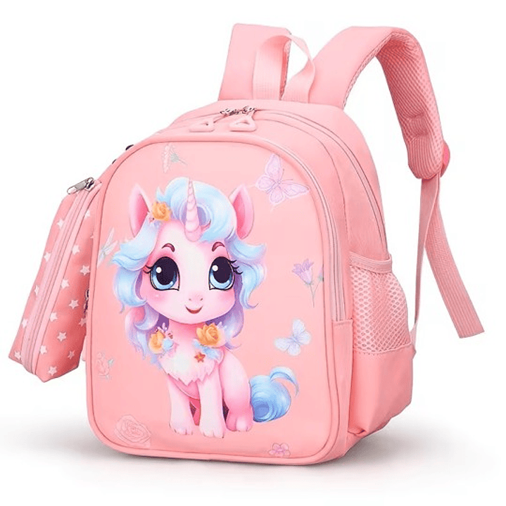 MOCHILA PARA NIÑOS PEQUEÑOS UNICORNIO ROSA 3