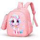 MOCHILA PARA NIÑOS PEQUEÑOS UNICORNIO ROSA - Miniatura 3
