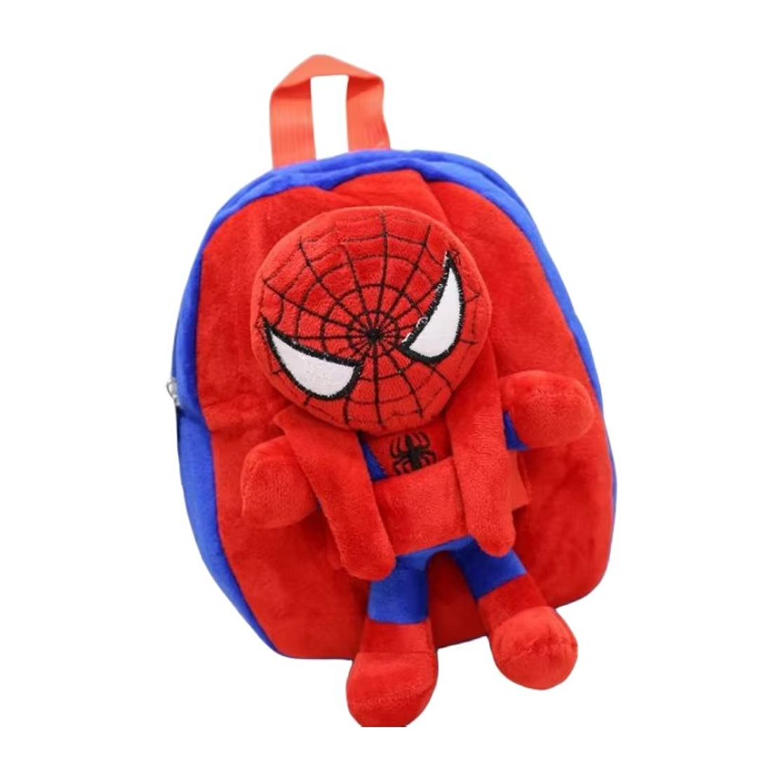 MOCHILA PARA NIÑOS PEQUEÑOS HOMBRE ARAÑA CON PELUCHE EXTRAIBLE 2