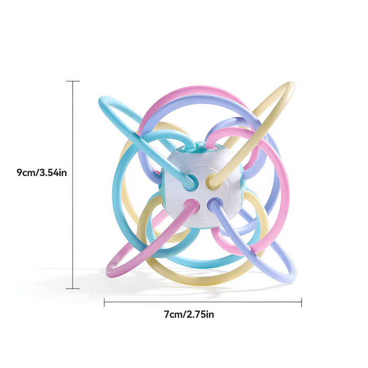 MINI BOLA MORDEDOR SENSORIAL NEON 2