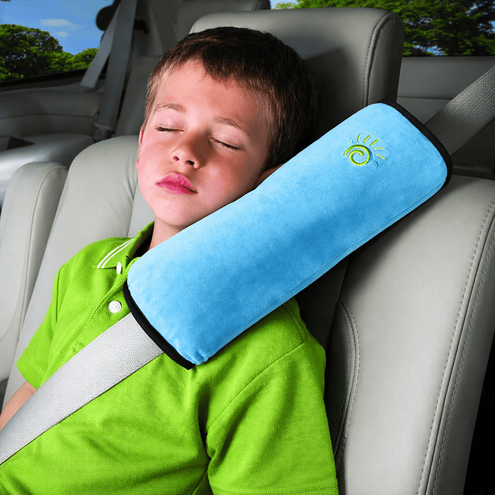 CUBIERTA ALMOHADILLA PARA CINTURON DE SEGURIDAD CELESTE 1