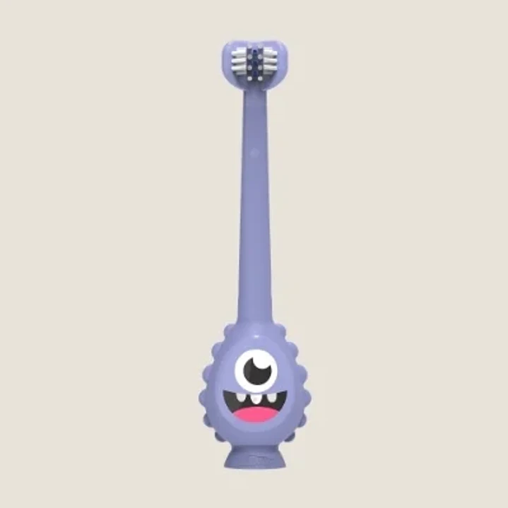 CEPILLO DE DIENTES DE BEBÉ A NIÑO PEQUEÑO DR BROWNS MONSTRUO MORADO 2