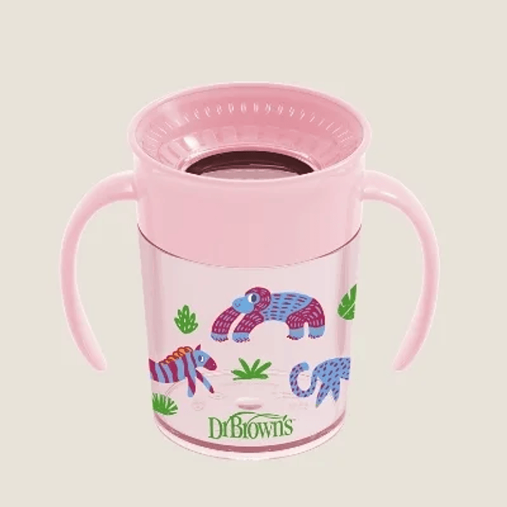 VASO CHEERS 360° DE 7 OZ / 300 ML DECO DR BROWNS ROSA  3