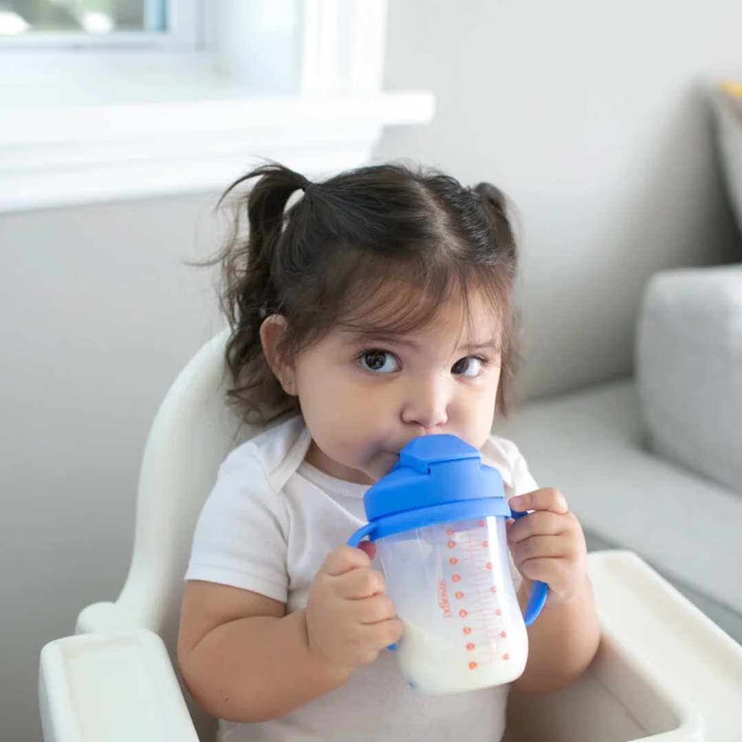 VASO DE TRANSICIÓN CON SORBETE / PESO 9 OZ AZUL 4