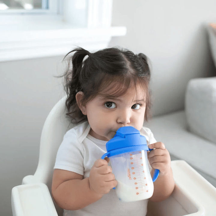 VASO DE TRANSICIÓN CON SORBETE / PESO 9 OZ AZUL 4