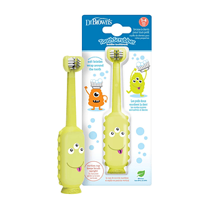 CEPILLO DE DIENTES DE BEBÉ A NIÑO PEQUEÑO DR BROWNS MONSTRUO VERDE
