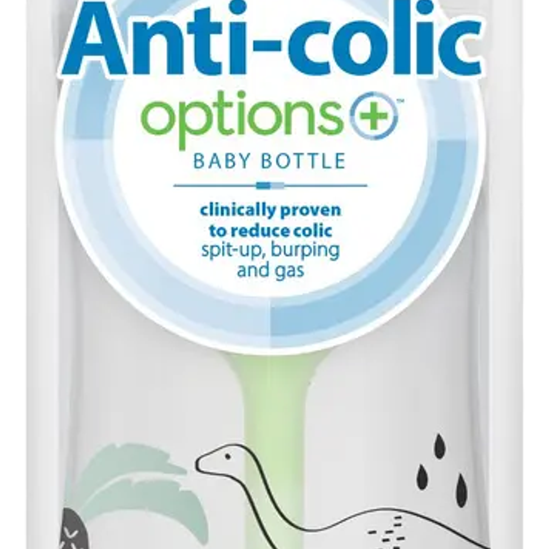 BIBERÓN OPTIONS+ BOCA ANCHA DR BROWNS POLIPROPILENO 9 OZ DINO 4