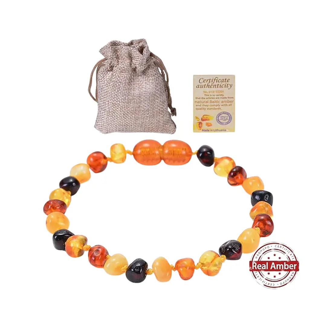 PULSERA AMBAR BALTICO PARA ADULTO MULTICOLOR 1