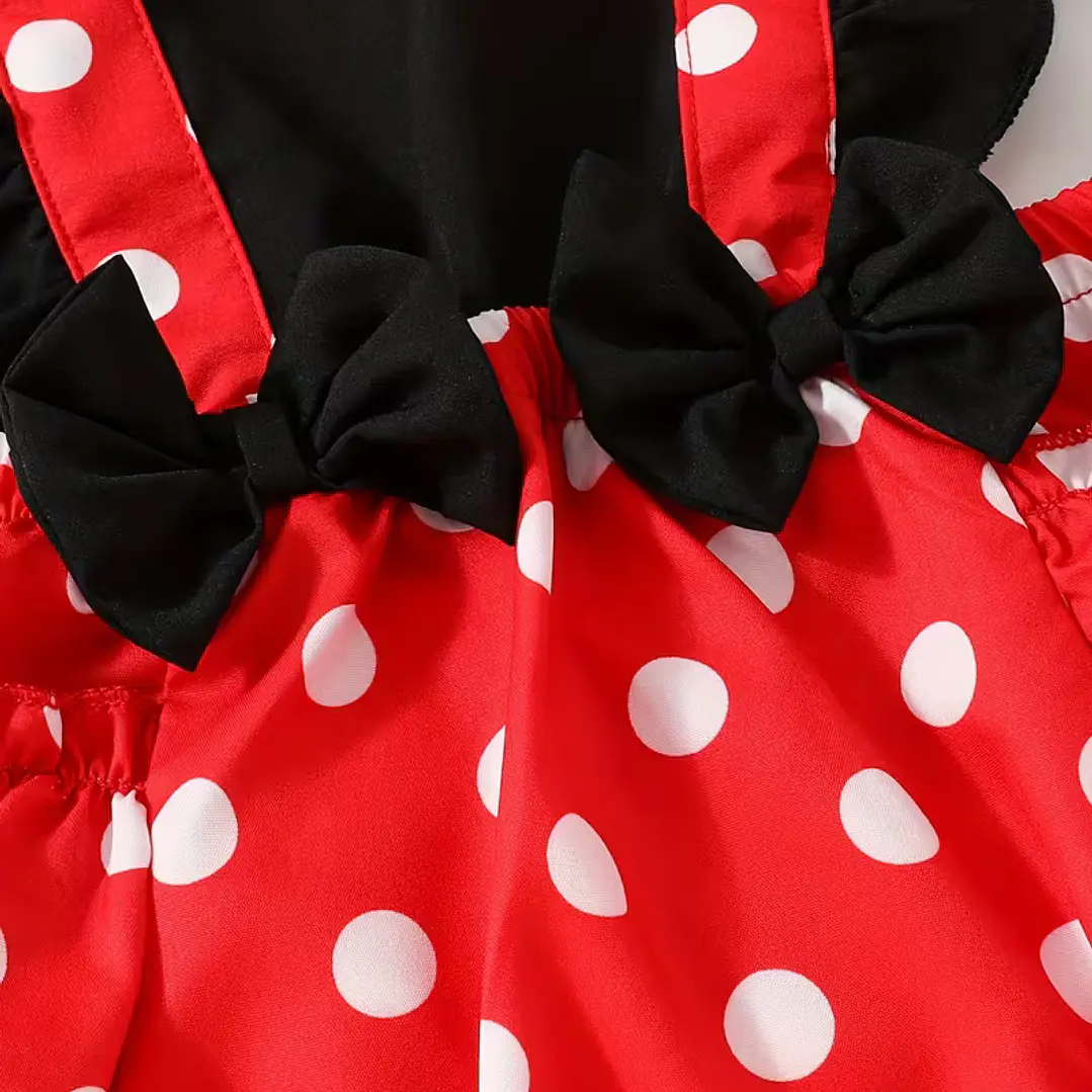 CONJUNTO NIÑA MINI MOUSE + LAZO 3-6 MESES 2