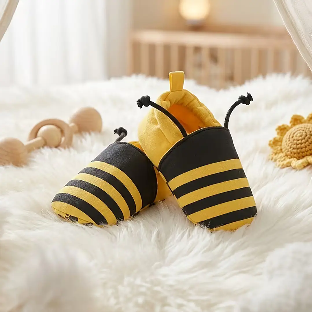 CONJUNTO NIÑA ABEJITA + LAZO + ZAPATITOS 12.1 CM 6-9 MESES 13