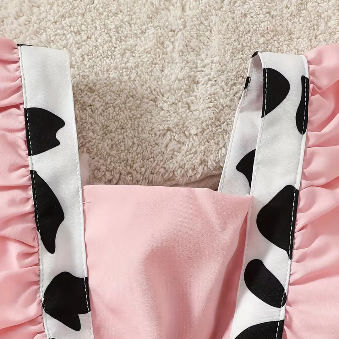 CONJUNTO NIÑA VAQUITA + LAZO 3-6 MESES 4