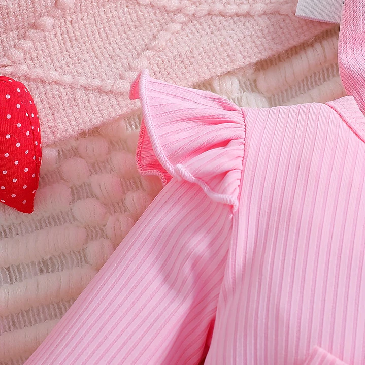 CONJUNTO NIÑA FRESA + LAZO	6-9 MESES 5