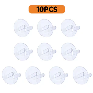 TAPONES DE SEGURIDAD PARA ENCHUFES X 10 UNIDADES