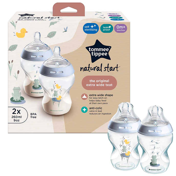 BIBERÓN NATURAL START 9OZ NIÑO X 2 UNIDADES -TOMMEE TIPPEE 3