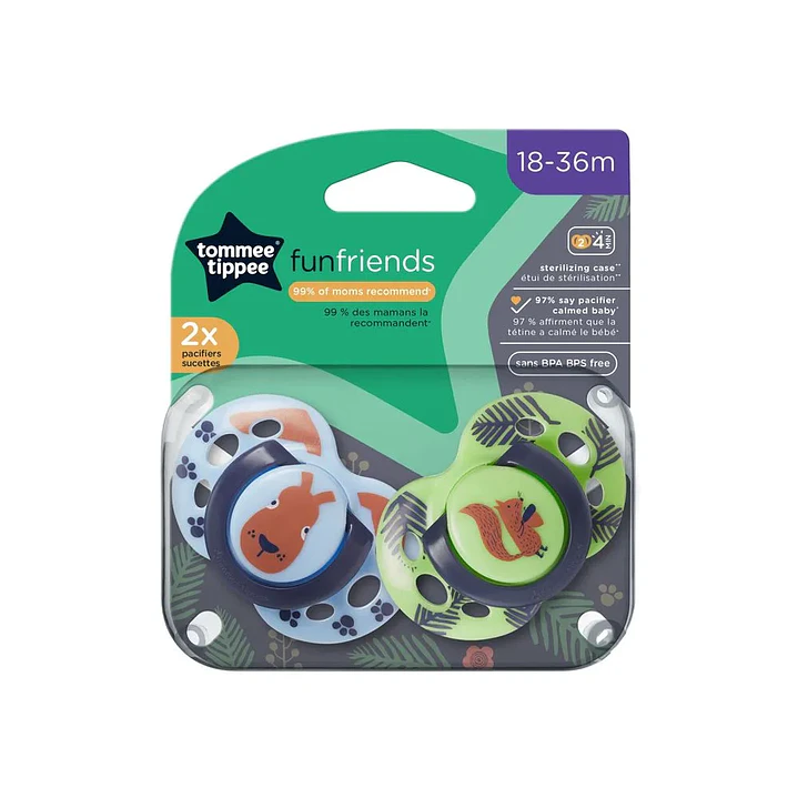 CHUPONES FUN STYLE 18-36M NIÑO X 2 UNIDADES 2