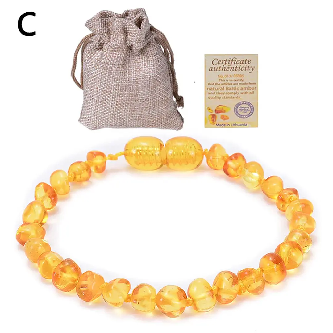 PULSERA AMBAR BALTICO PARA ADULTO LEMON 5
