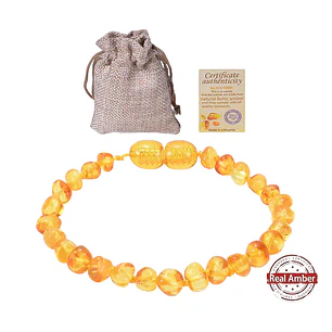 PULSERA AMBAR BALTICO PARA ADULTO LEMON