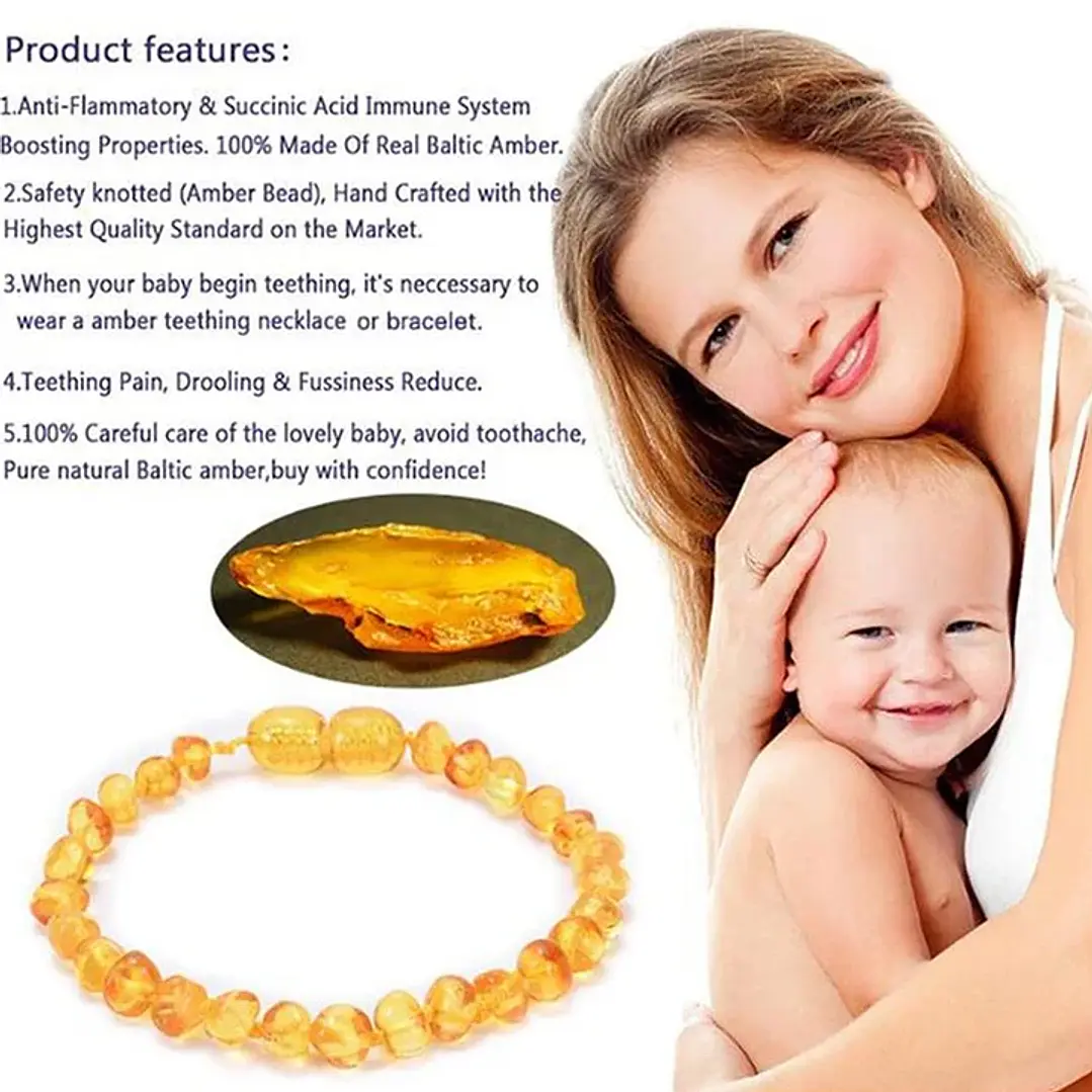 PULSERA AMBAR BALTICO PARA ADULTO LEMON 4