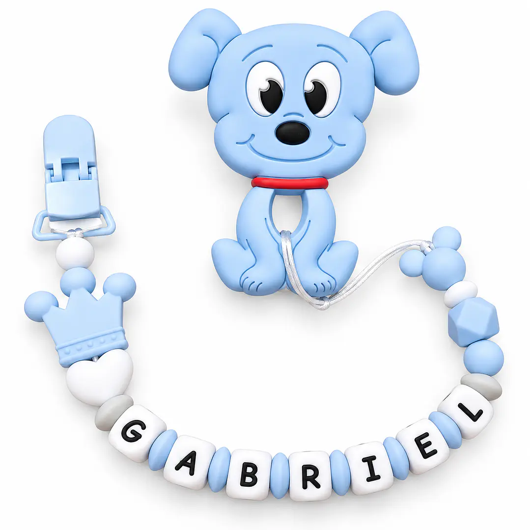 MORDEDOR + PORTACHUPÓN PERSONALIZADO DOG NIÑO 1